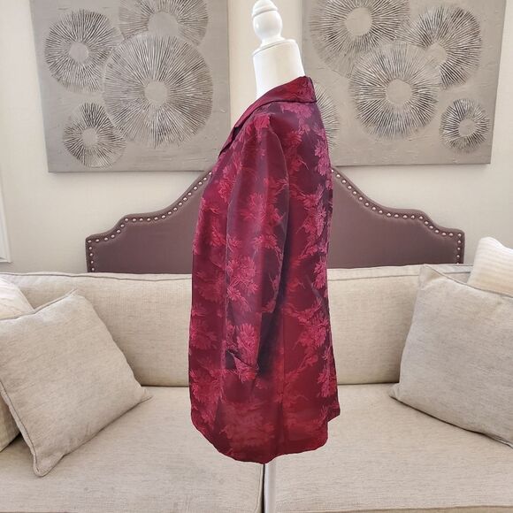 Chico's Design Silk Blend Button Down Shirt Sz Med - Picture 6 of 11